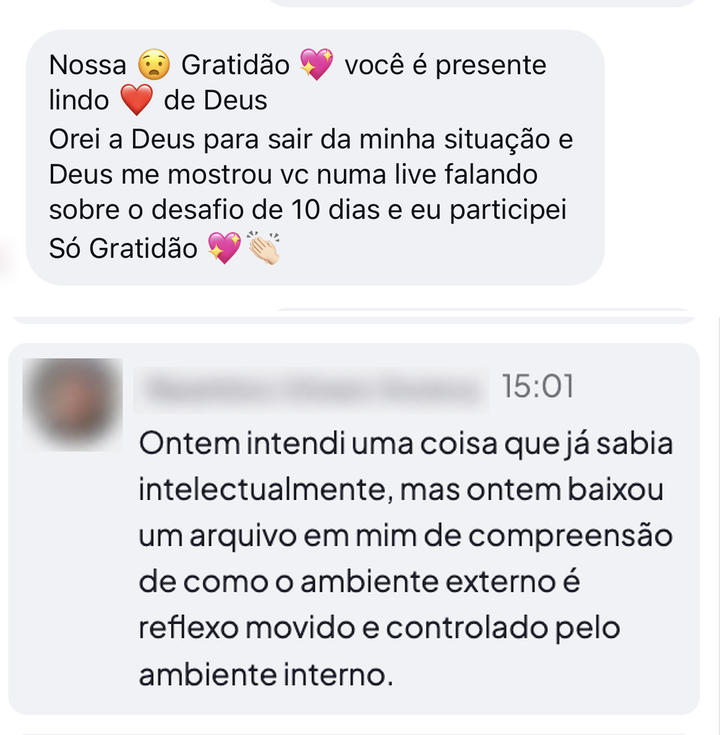 Depoimento de aluna do Dia 10 do desafio