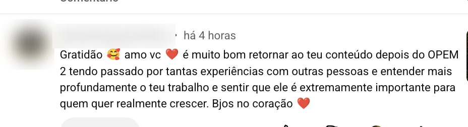 Depoimento de aluna do Dia 09 do desafio